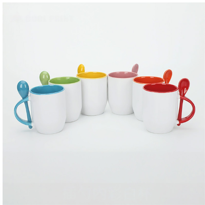 Sublimation Mug Blank - قطعتان من أكواب القهوة للطباعة بالتسامي،