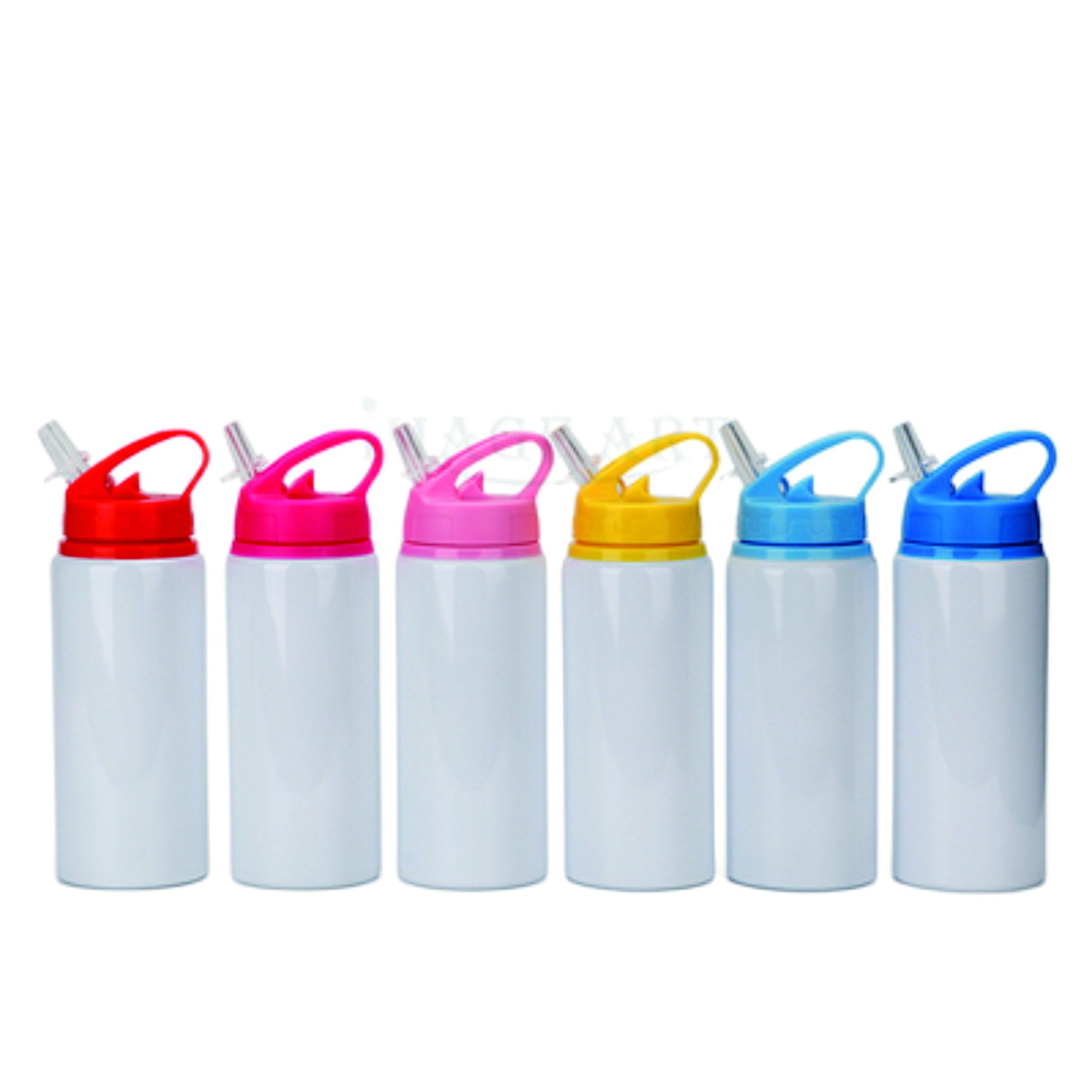 Sublimation Mug Blank - 600 مللي زجاجة فارغة مع القش