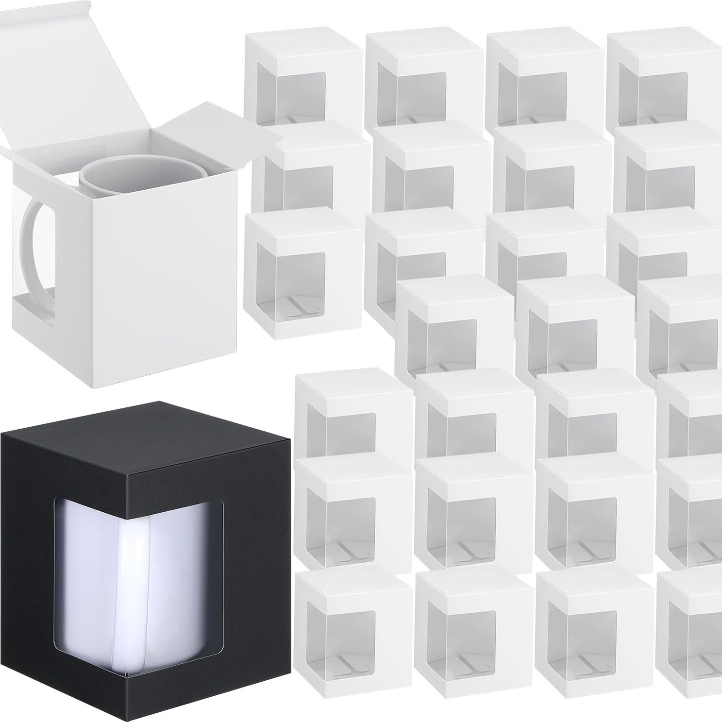12 عبوة من علب الهدايا لأكواب  - مراجعة Sublimation Mug Blank وسعره
